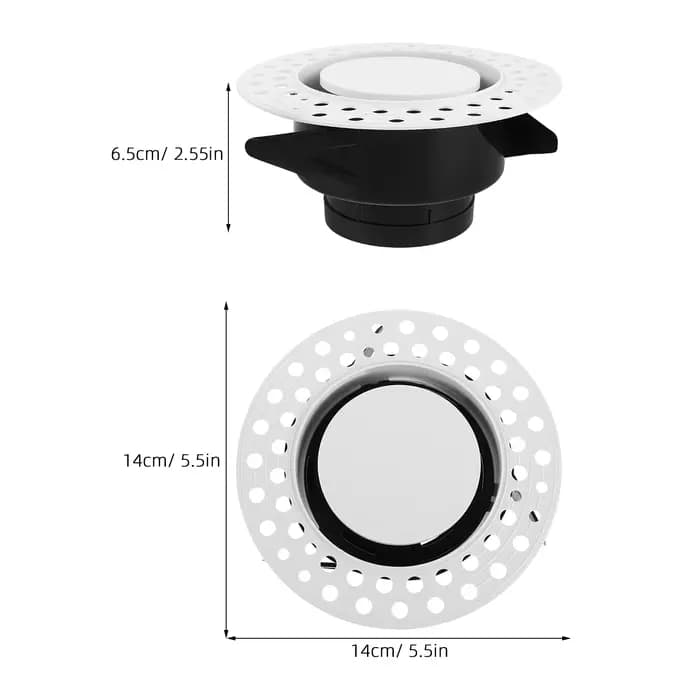 Diffuseur d'air rond réglable pour sortie de climatisation, grille de ventilation encastrée au plafo