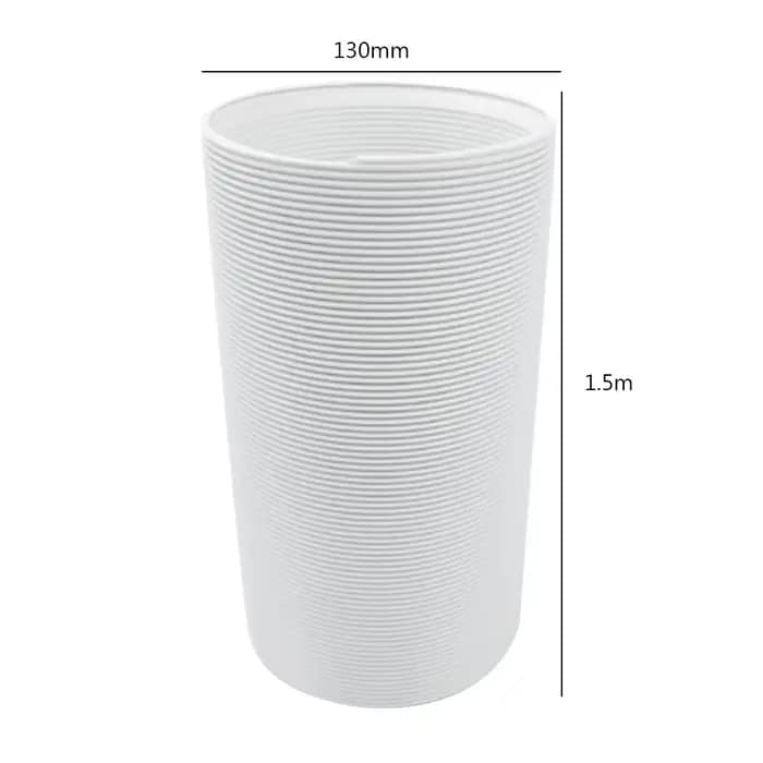 1.5/2M Portable Flexible climatiseur tuyau d'échappement Tube 13/15cm tuyau d'échappement tuyau conn