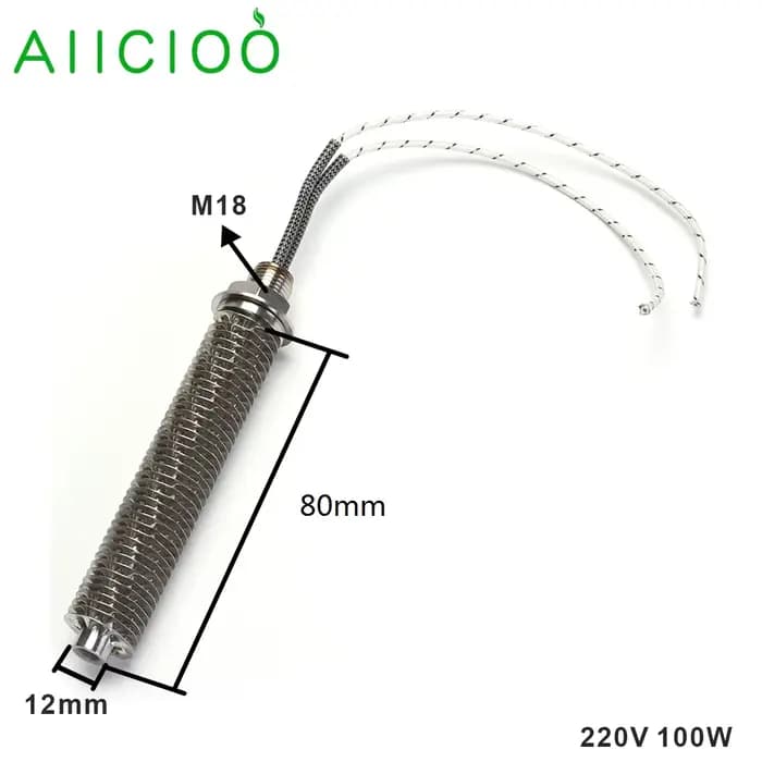 AIICIOO M18 aileron chauffage pour Air 220v élément chauffant tubulaire SUS304 cartouche chauffage c