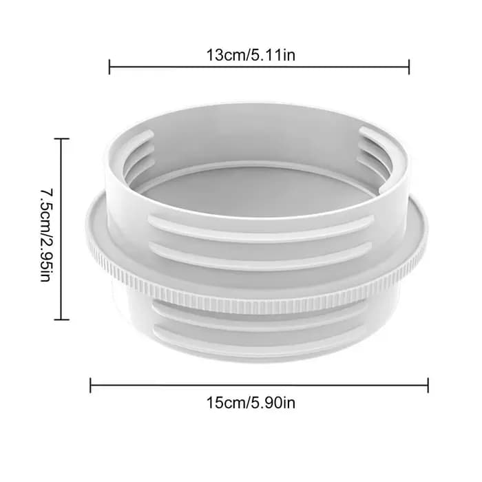 Adaptateur de tuyau de climatiseur portable, réducteur universel de tuyau, connecteur d'évacuation d