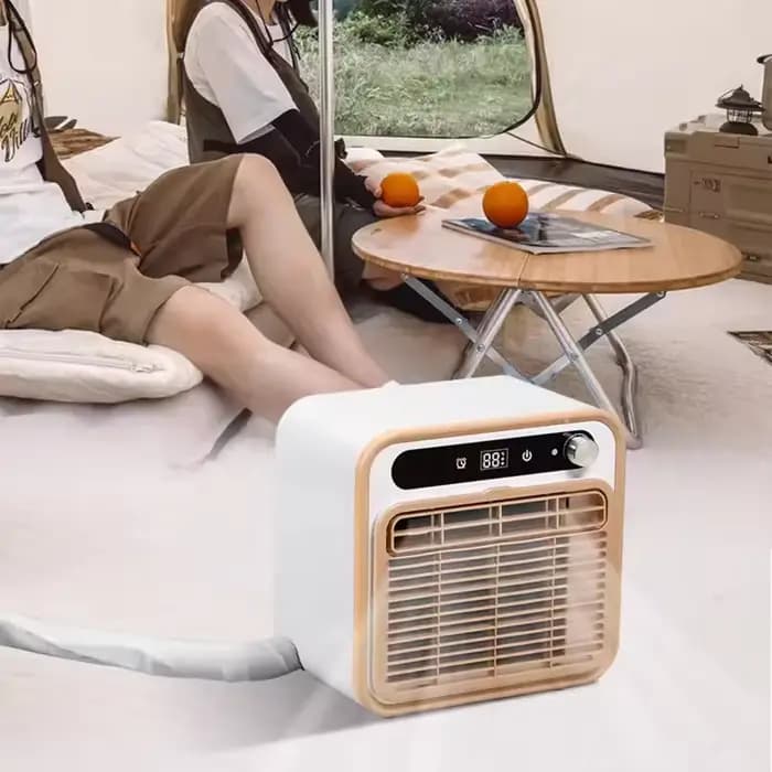 Climatiseur portable 1,5M, télécommande et contrôle Wi-Fi, sans installation pour tente de camping e