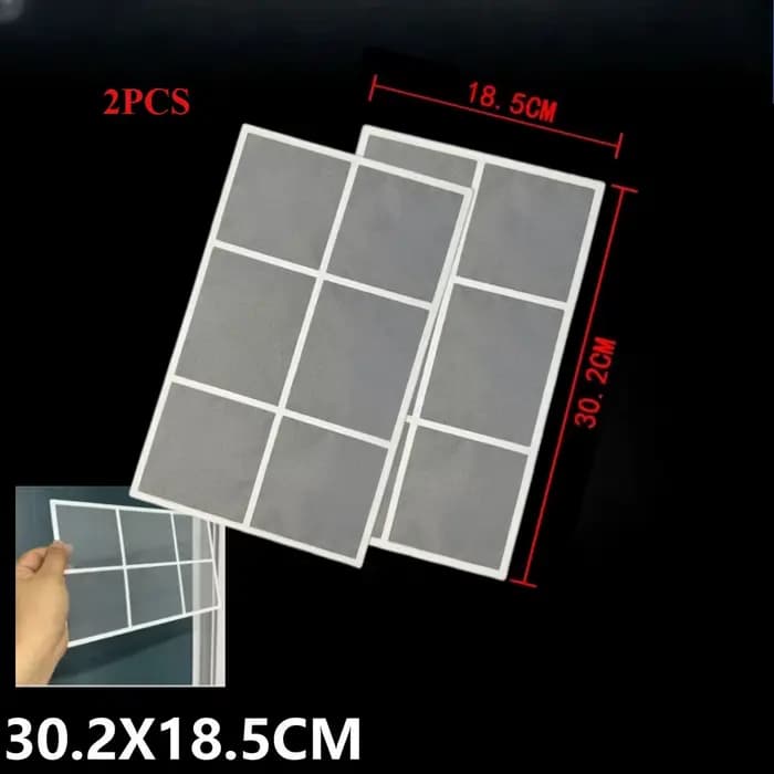 Filtre de climatiseur Samsung 30x18.5cm, 2 pièces, filtre anti-poussière et filet anti-poussière, no