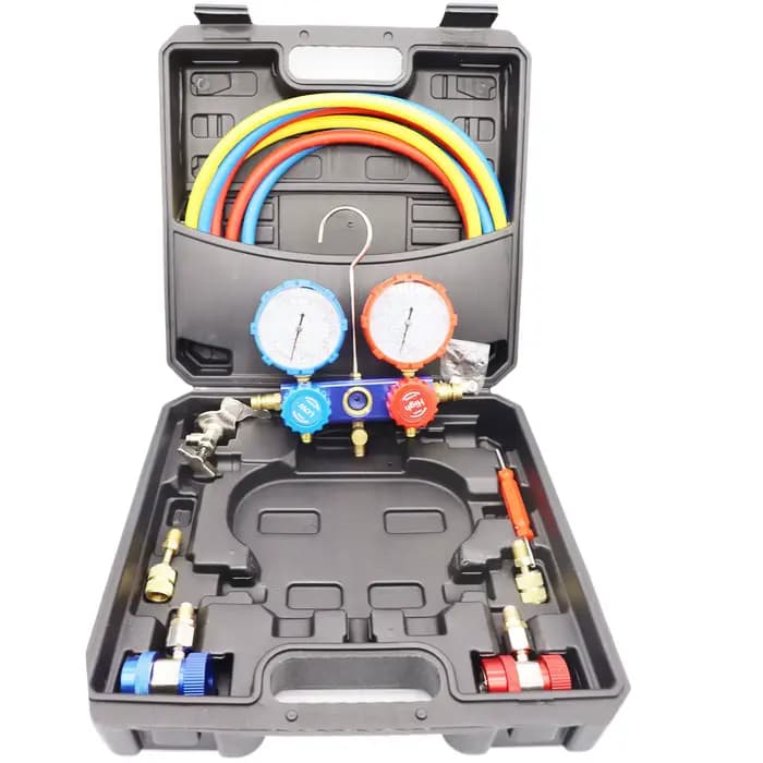 Ensemble de jauges de collecteur de réfrigérant pour climatisation de voiture, outils de Diagnostic