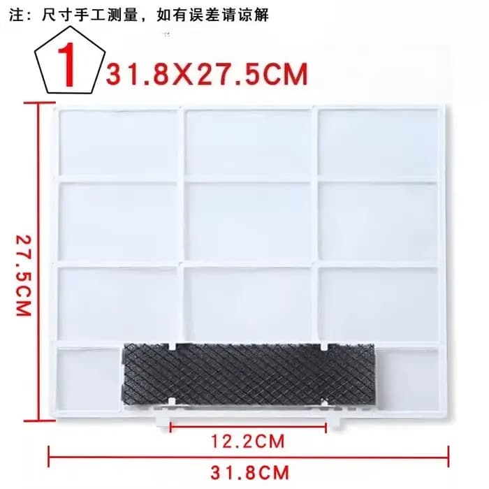 Filtre de climatisation Midea, 2 pièces, filtre anti-poussière et anti-poussière, accessoires univer