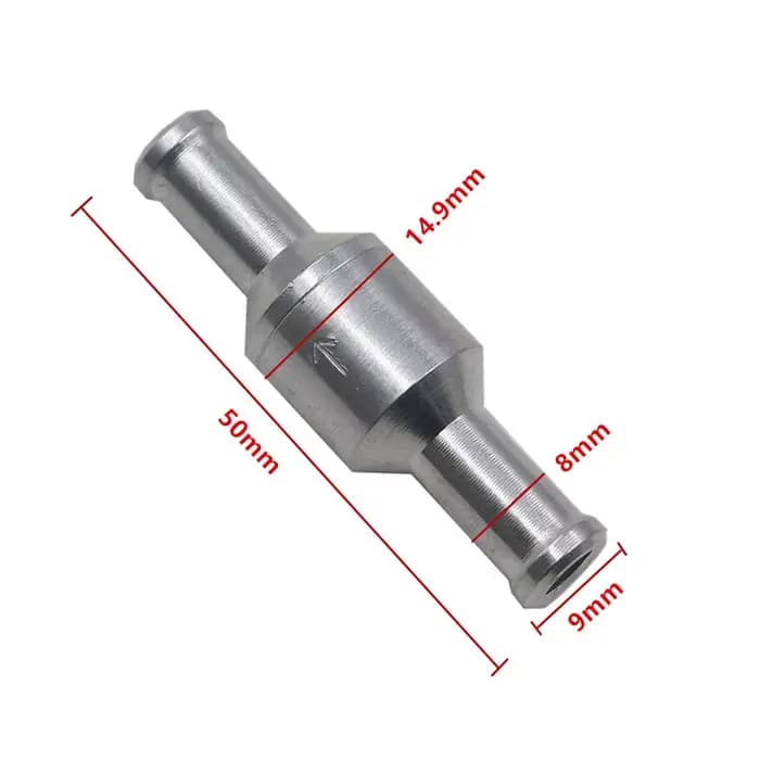 Clapet anti-retour en alliage d'aluminium, fonction anti-retour pour essence diesel dans l'automobil