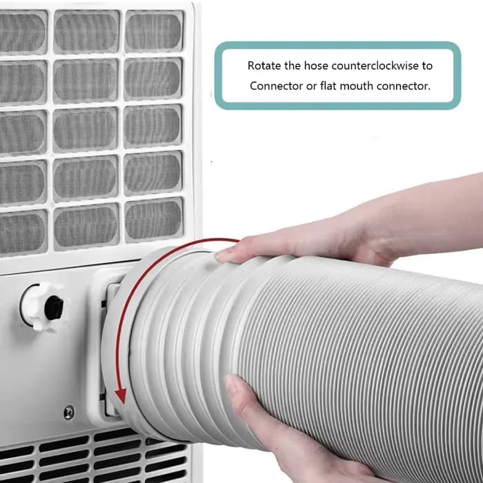 Tuyau d'évacuation flexible portable pour climatiseur mobile polypropylène 1,5/2 mètres adapté à toutes les pièces occasions spéciales