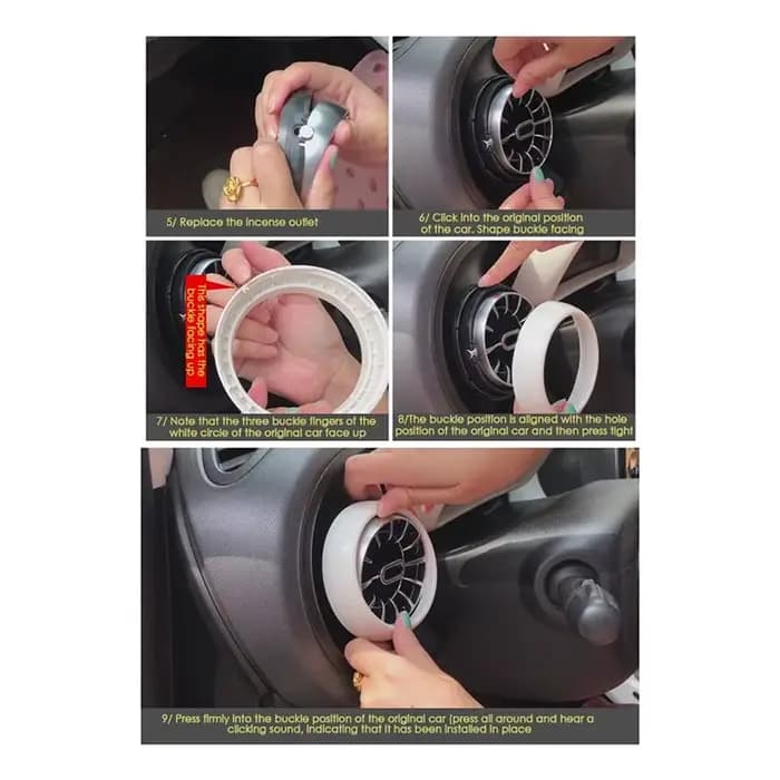 Sortie d'air de climatiseur Vortex pour Mercedes Smart 453 Forfour Fortwo élégante pour embellir intérieur automobile