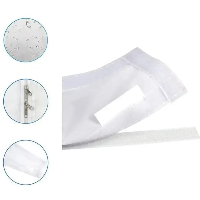 Couverture universelle isolante en tissu pour climatiseur portable à fenêtre inclinée