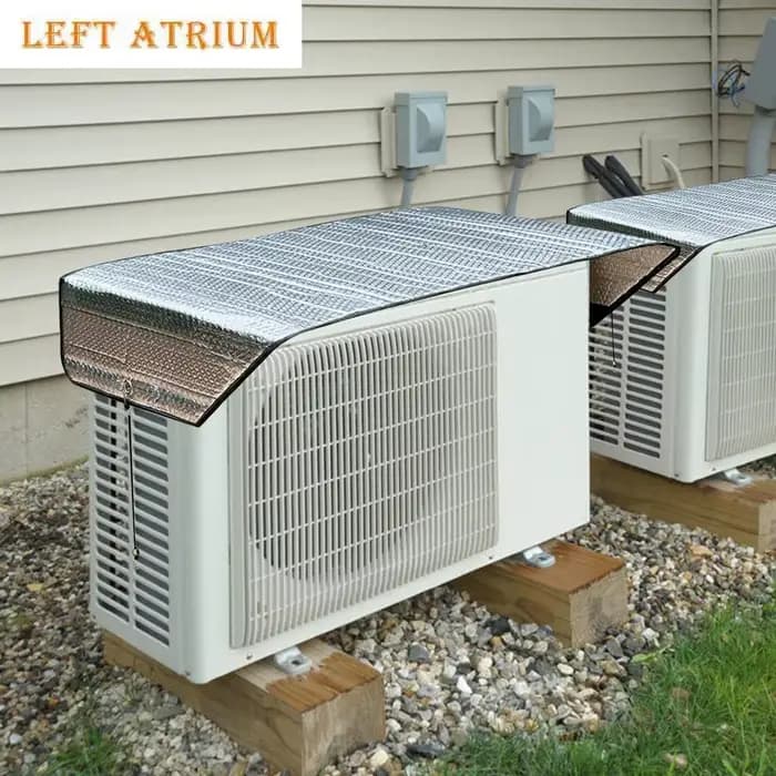Housse extérieure pour climatiseur tissu nouvelle génération protection toutes saisons économies d'énergie facile à installer et à entretenir pour unité de climatisation extérieure