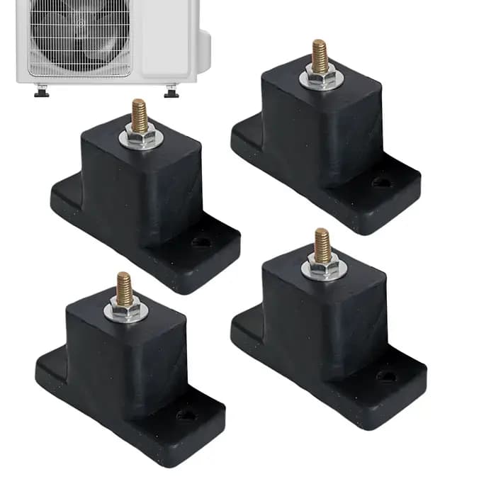 4 pièces supports en caoutchouc amortisseurs de vibrations de climatisation amortisseur