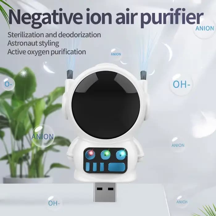 Purificateur d'air à ions négatifs pour astronaute