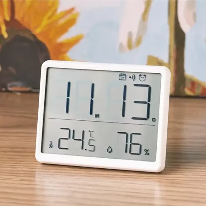 Thermomètre hygromètre multifonctionnel d'intérieur