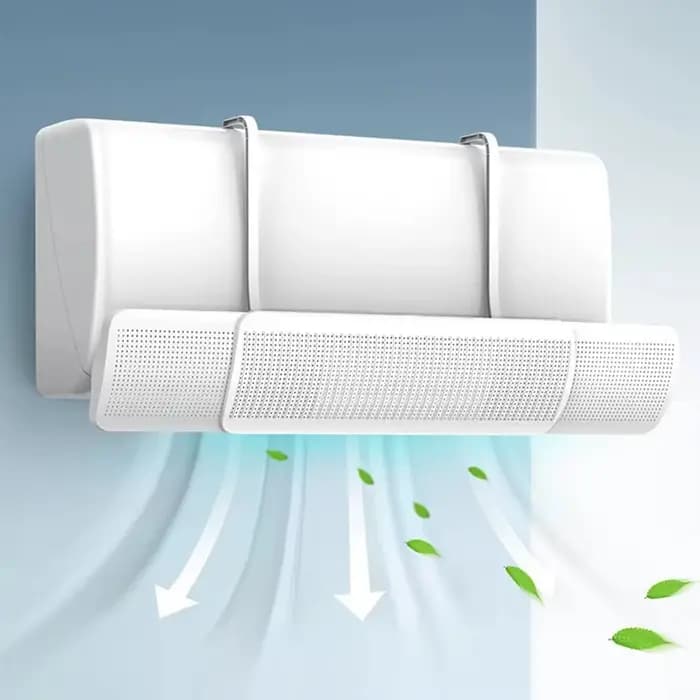 Déflecteur de climatiseur mural anti-courant d'air direct guide d'air froid style nouveau classique post-moderne PVC facile à installer pour salon chambre bureau toute l'année