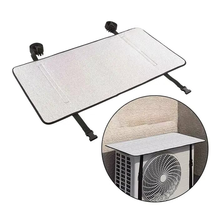 Housse de protection pour climatiseur extérieur en soie imperméable anti-poussière pour l'été et toute l'année occasions spéciales