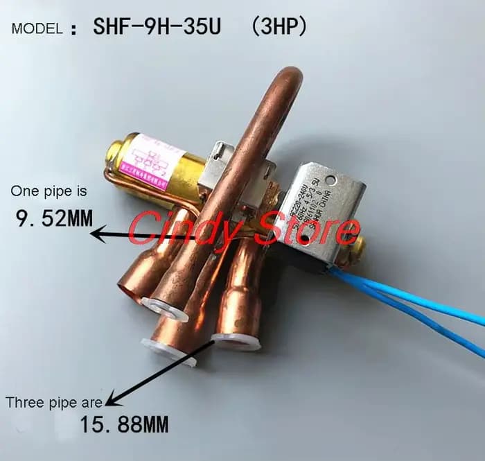 Pompe à chaleur à quatre voies avec vanne d'inversion et bobine AC220V pour climatisation maison confort durable