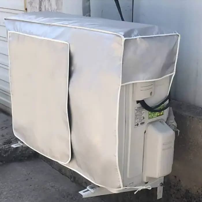 Housse de protection pour climatiseur mural, pour l'unité extérieure, pour bloquer le vent et la poussière