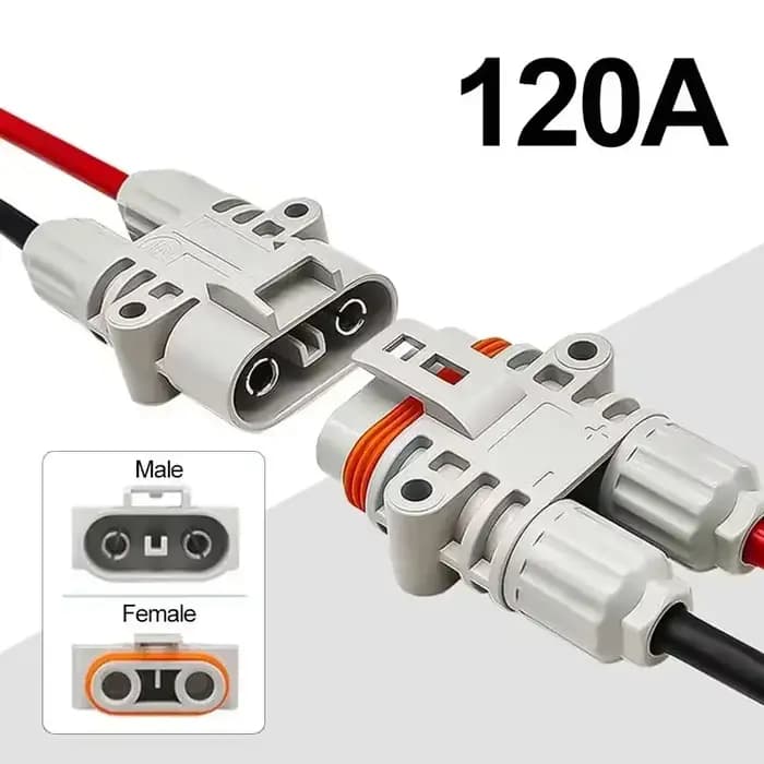 Connecteur mâle-femelle 120A 1200V étanche pour climatisation de stationnement et véhicules électriques occassions spéciales
