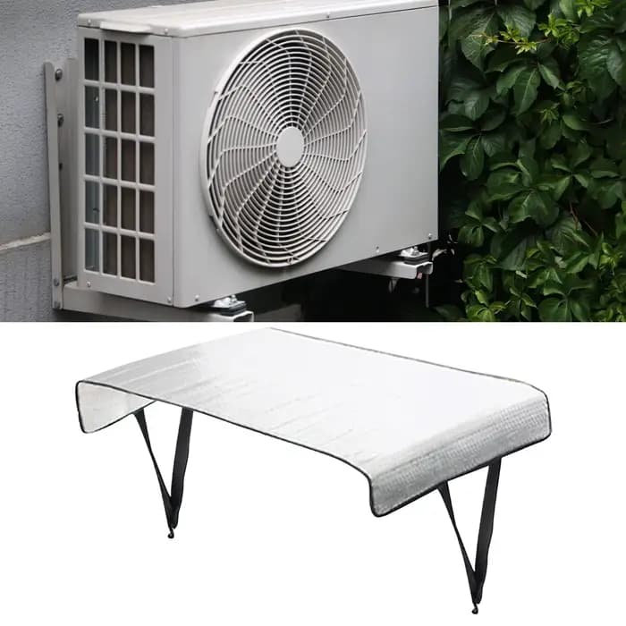 Housse extérieure en tissu robuste pour climatiseur protection pluie et poussière économie d'énergie design moderne pour unité de climatisation extérieure occasions spéciales