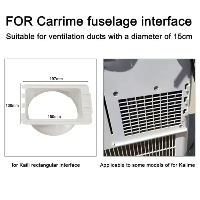 Adaptateur de conduit pour climatiseur mobile polyvalent portable pour installation facile et ventilation efficace