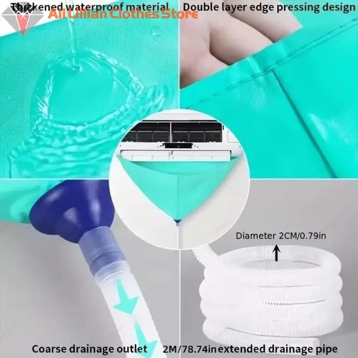 Kit de nettoyage de climatiseur avec couvercle anti-fuite