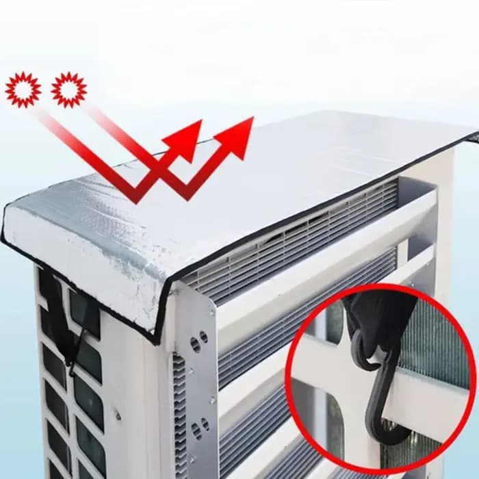 Housse de protection extérieure pour climatiseur, anti-pluie, économie d'énergie, anti-poussière, protection solaire, sac de nettoyage pour climatiseur