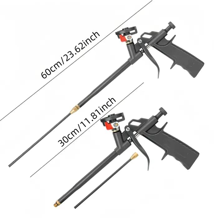 Pistolet à mousse professionnel pour joints en mousse longue poignée pompe à gâchette facile à nettoyer pour bricolage et plomberie