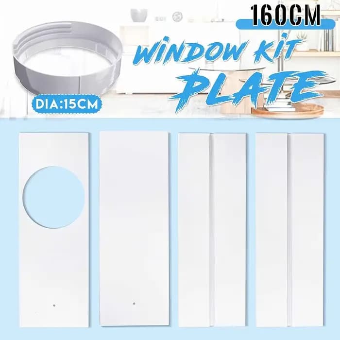 Kit de fenêtre de climatiseur portable en PVC réglable pour climatiseurs portables occasions estivales et cadeaux
