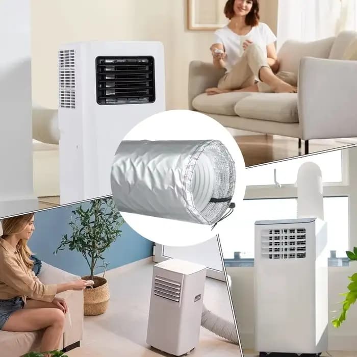 Housse de protection pour tuyau de climatisation en tissu renforcé avec doublure thermoplastique pour économie d'énergie et protection anti-poussière pour véhicules et conditions météorologiques variées