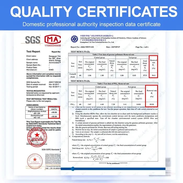 Filtre HEPA sur mesure pour purificateurs d'air amélioration de la qualité de l'air pour la maison et le bureau efficace contre les particules fines odeurs et fumée