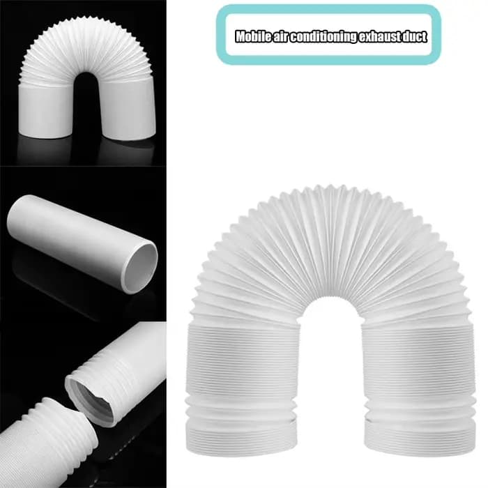 Tuyau d'évacuation flexible portable pour climatiseur mobile polypropylène 1,5/2 mètres adapté à toutes les pièces occasions spéciales
