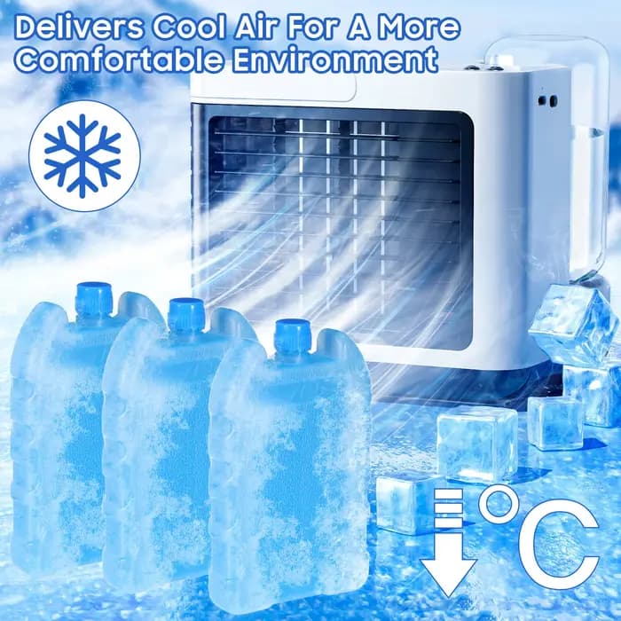 8 blocs de glace réutilisables et flexibles pour refroidisseur d'air