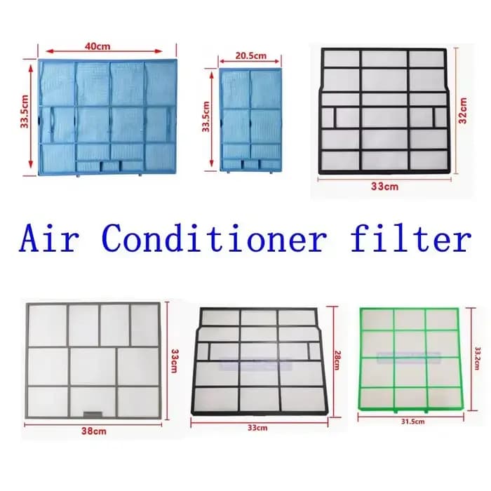 Pour MITSUBISHI filtre de climatiseur 31.5X33.5/35/29.5/33.2/33/32CM 33X32CM 34X35CM 40x20.5CM