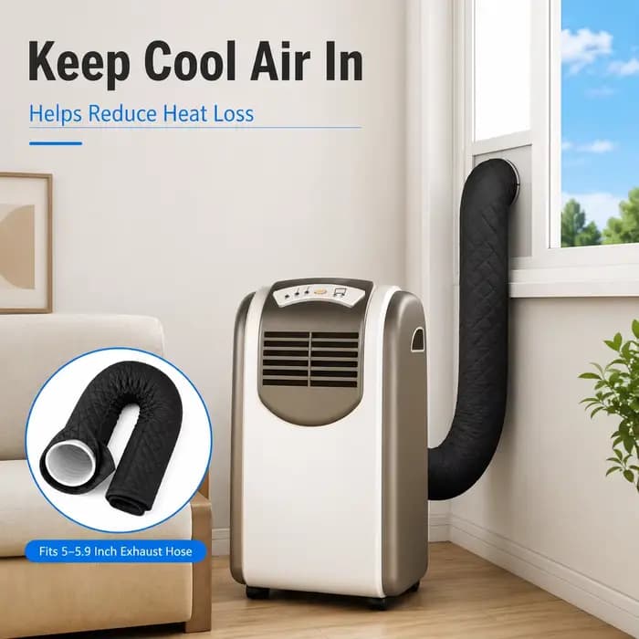 Housse isolante pour tuyau de climatiseur portable