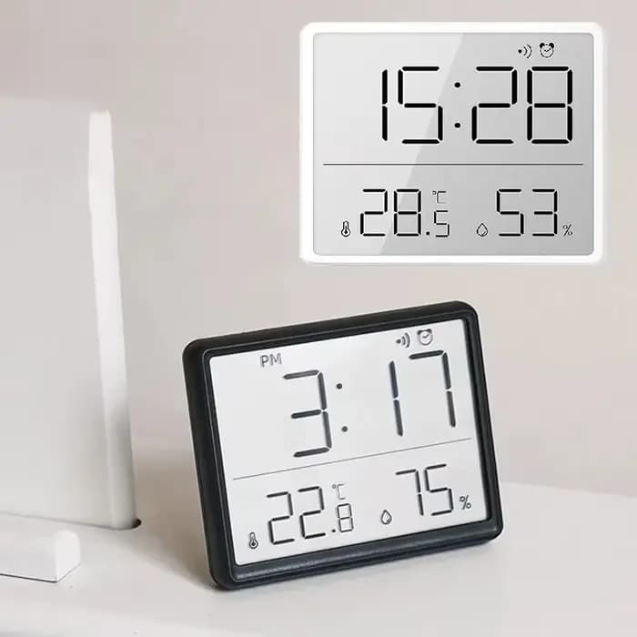 Thermomètre hygromètre multifonctionnel d'intérieur