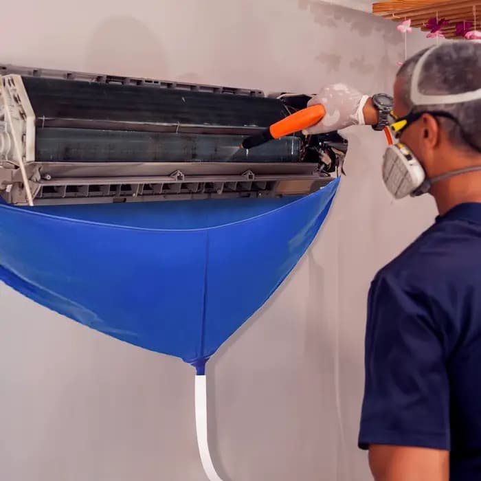 Sac de nettoyage de climatiseur avec tuyau de vidange PVC moderne pour maison et chambre occassions quotidiennes et saisonnières