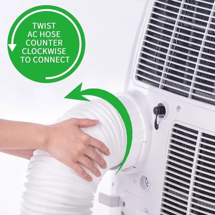 Connecteur de tuyau de climatiseur portable