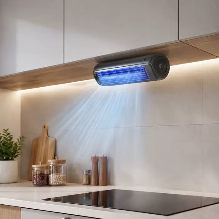 Ventilateur sur pied avec trois vitesses réglables pour circulation d'air maison bureau cuisine petits espaces