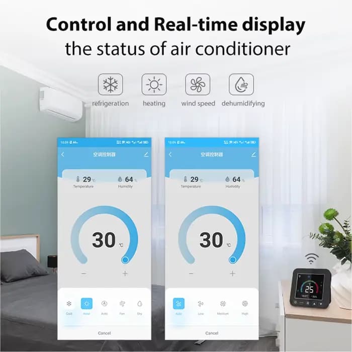 Thermostat WiFi intelligent pour climatiseur
