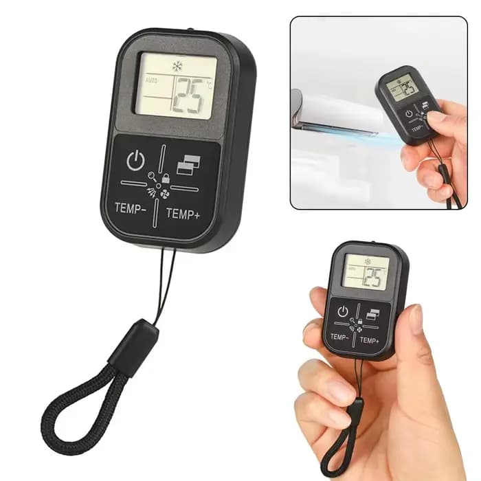 Mini Télécommande Universelle LCD Portable pour Climatiseur Compatible avec Toutes les Marques Remplacement Intérieur Maison Occasions Spéciales