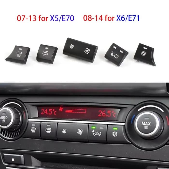 Interrupteur Bouton Climatisation BMW X5 X6 E70 E71 Design Élégant Haute Qualité Durabilité Fonctionnalité Occasions Spéciales