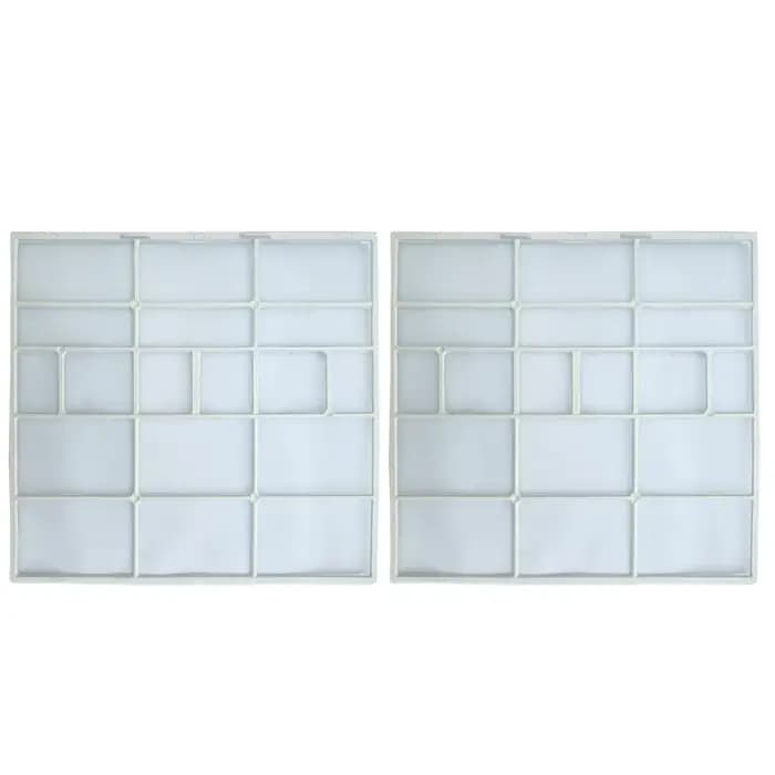 Accessoire de filtre de climatiseur pour unité intérieure avec écran suspendu conçu pour éviter l'accumulation de poussière dans les systèmes de refroidissement