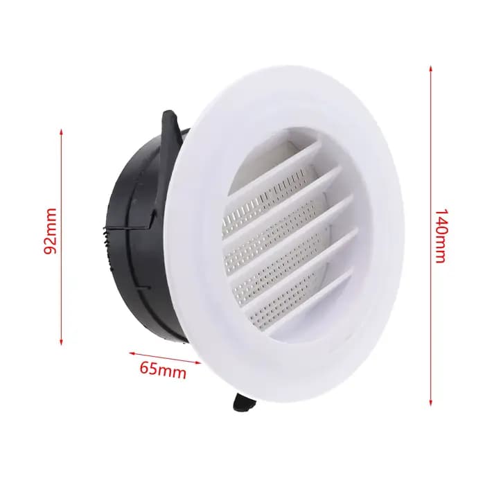 Grille de valve d'extraction d'air en ABS pour ventilation efficace et circulation d'air fluide usage salle de bain bureau occasionnels entretien facile