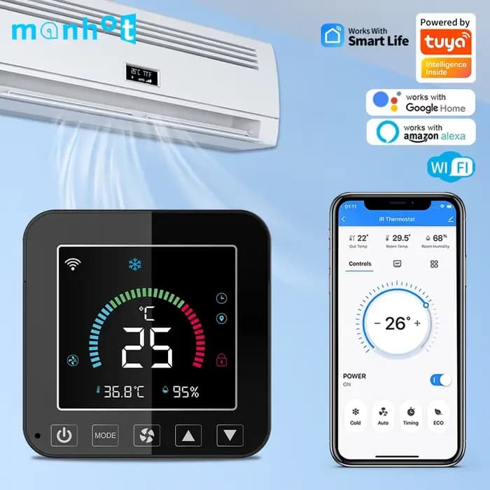 Thermostat WiFi intelligent pour climatiseur