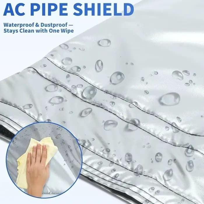 Housse de tuyau de climatiseur en matériau imperméable isolation thermique réglable anti-poussière économie d'énergie pour maison et climatiseur portatif