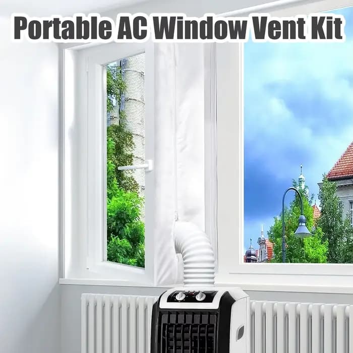 Kit de Joint de Fenêtre AC pour Climatiseur Portable Compatible avec Fenêtres Guillotine et Coulissante Pour Chambres, Salons et Dormatoires Occasions Spéciales