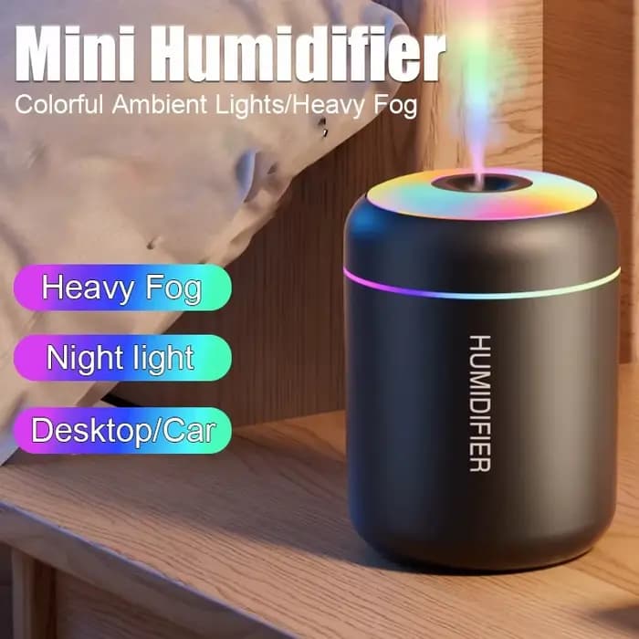 HOMEFISHMini humidificateur d'air Usb diffuseur d'arôme purificateur d'huile essentielle pulvérisateur de brume fraîche