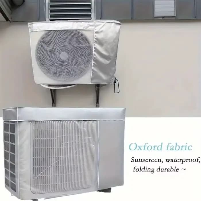 New Silver Air Conditioner Cover Multisize Dustproof Air