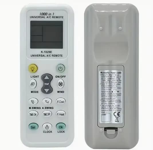 Télécommande universelle K1028E AC LCD numérique pour climatiseur multi-marques pour confort à domicile et bureau occasions spéciales